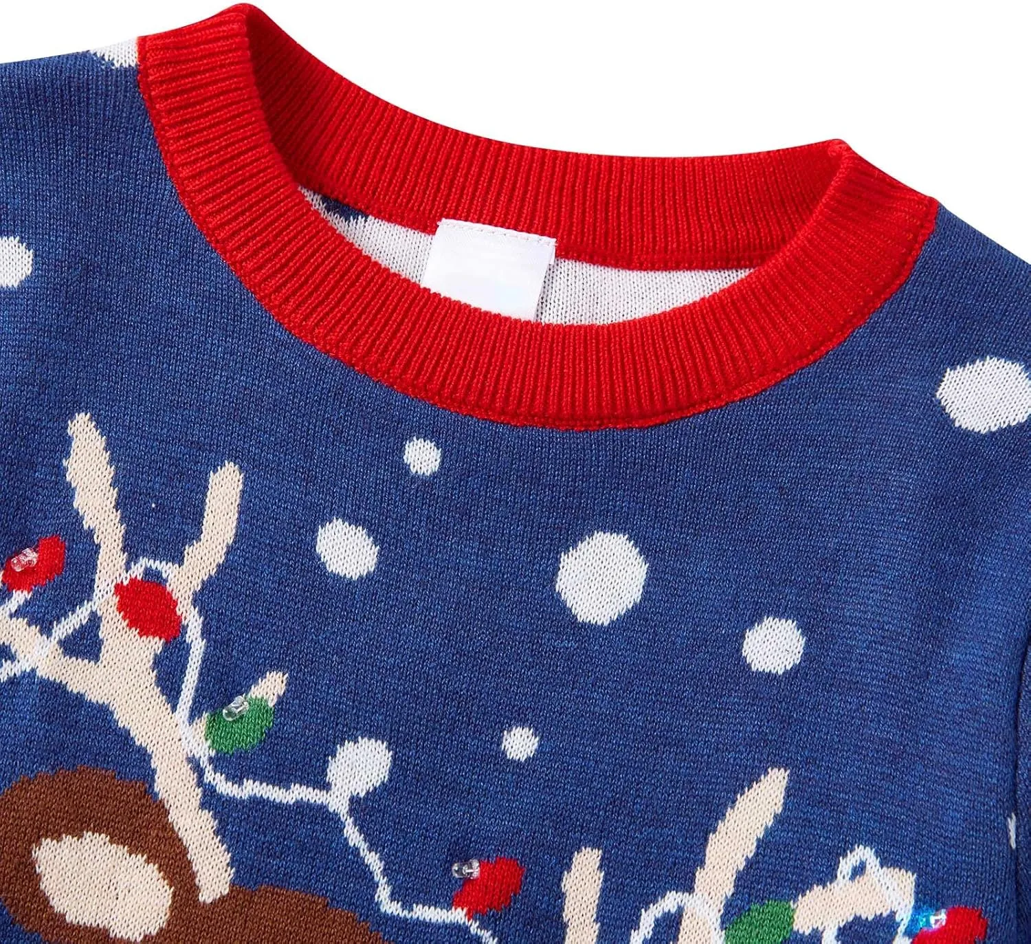 Ahegao Kids Ugly Christmas Sweater Xman Graphic Sweatshirts LED Light Up Knitted Pullover for 7-14Y
