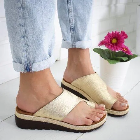 BESTWALK Orthopedic Premium Toe Corrector Bunion Comfy Foot Sandals
