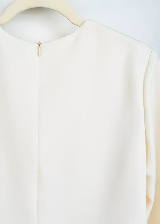 BUTTON MID-LENGTH SLIM DRESS