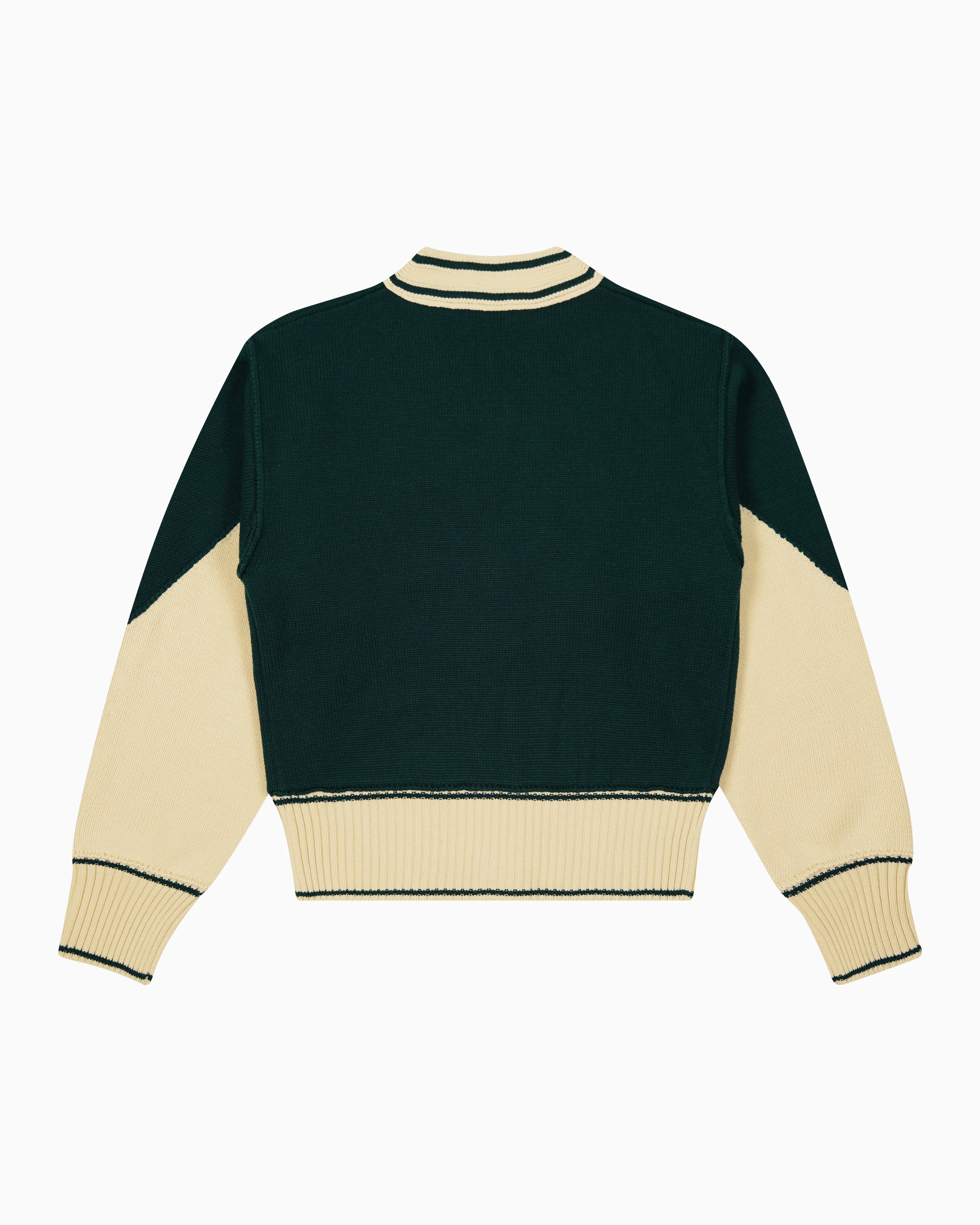Byrd Classic Knit Cardigan Forest Green