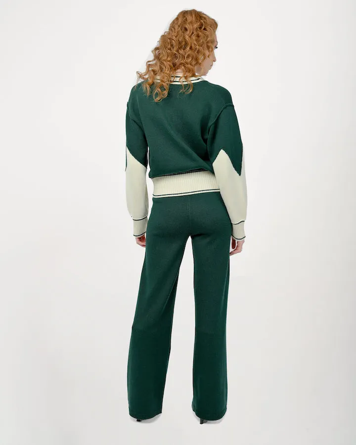 Byrd Classic Knit Cardigan Forest Green