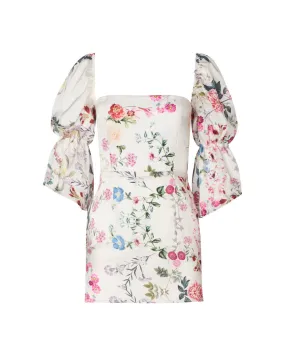 Camille White Floral Mini Dress