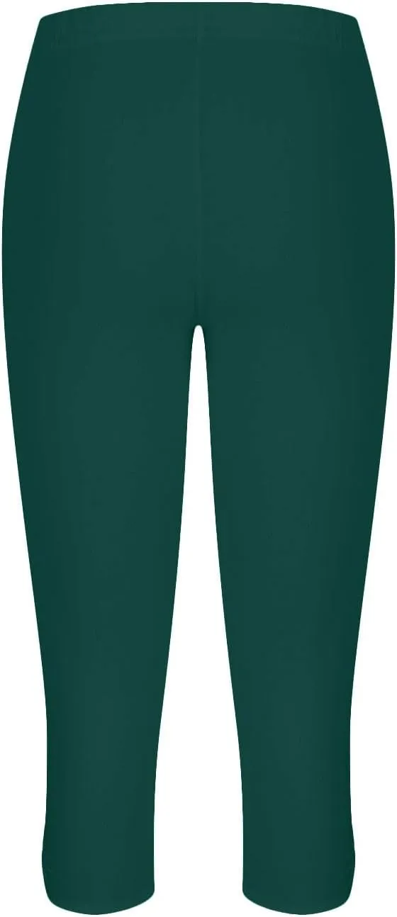 Capris Leggings for Women Summer Dressy Cropped High Waist Yoga Pants Stretchy Leggings Workout Compression Pant