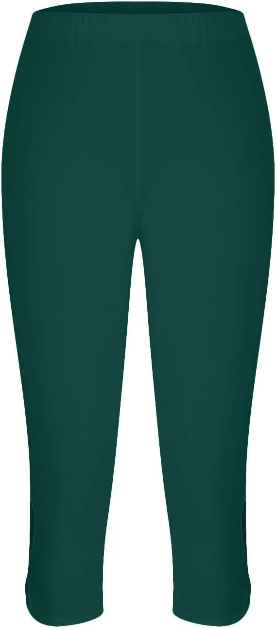 Capris Leggings for Women Summer Dressy Cropped High Waist Yoga Pants Stretchy Leggings Workout Compression Pant
