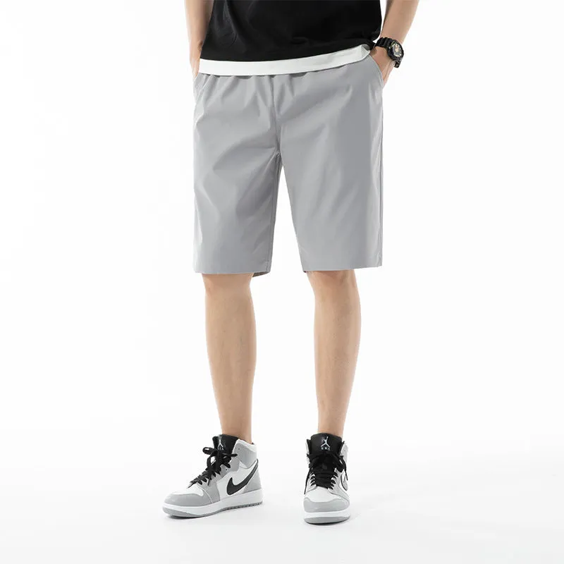 Casual Shorts Men Korean Breathable Quick-Drying Bermuda Beach Pants Sporty Thin Bermuda Shorts