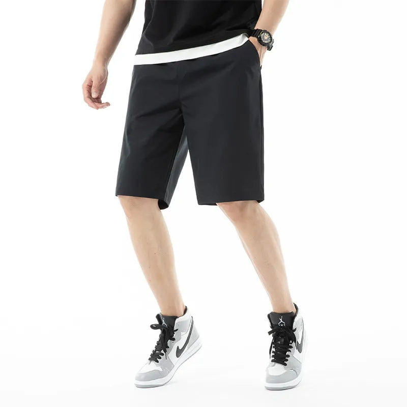 Casual Shorts Men Korean Breathable Quick-Drying Bermuda Beach Pants Sporty Thin Bermuda Shorts