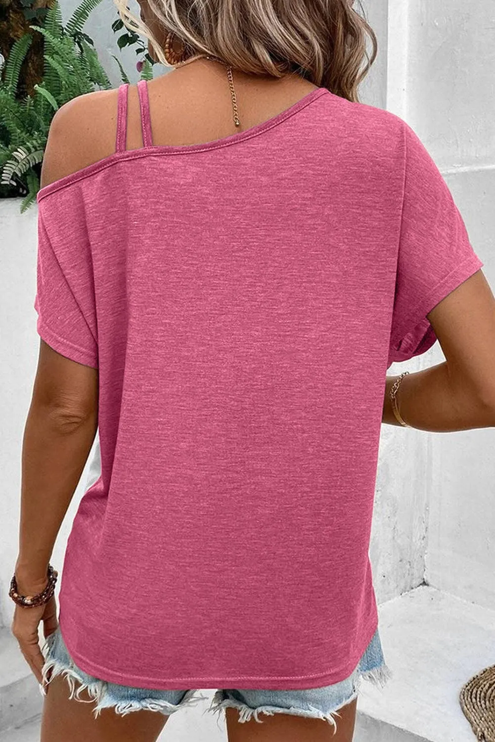 Colorblock Strappy Cold Shoulder