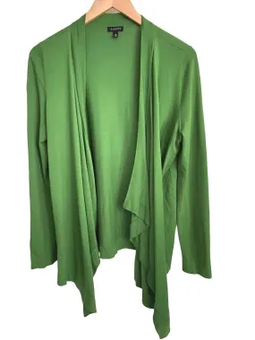 Dark Winter Peacock Green Open Cardigan Sweater