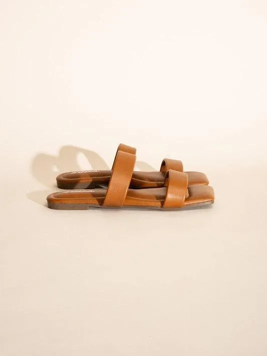 Desert Bliss Double Strap Square Toe Slides
