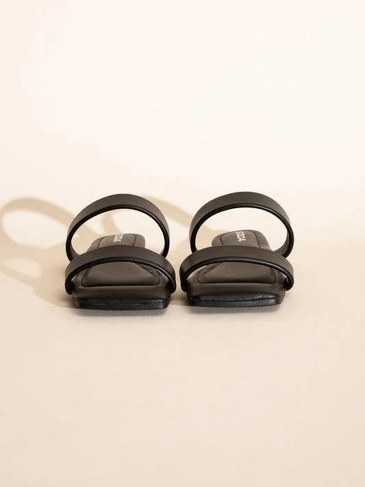 Desert Bliss Double Strap Square Toe Slides