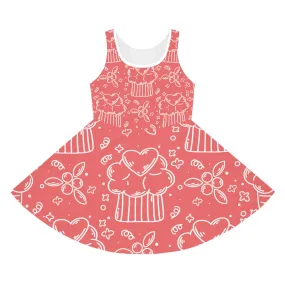 Doodle Pancake - Inovax Girl's Sleeveless Sundress