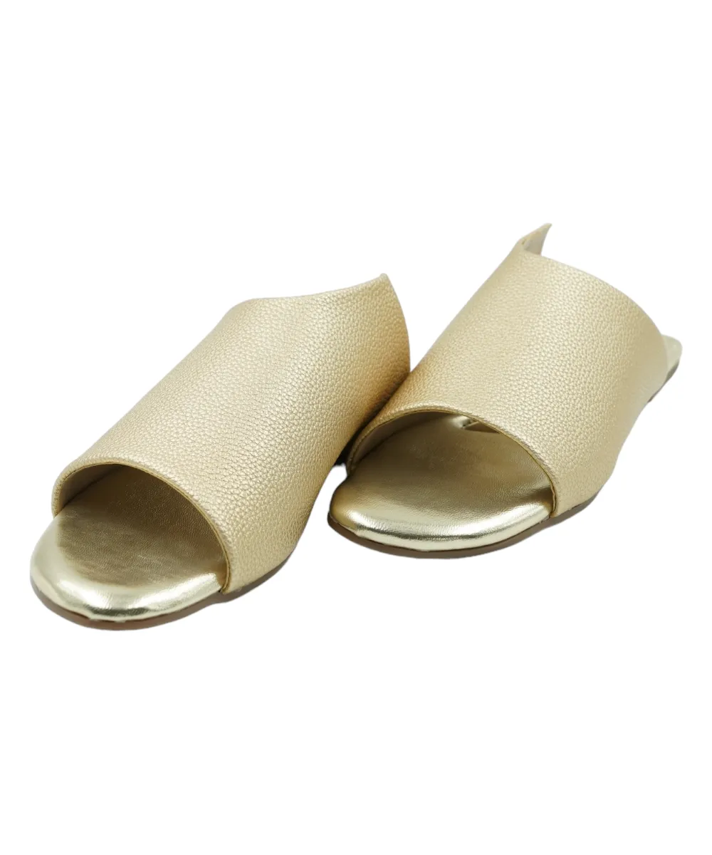 Gold Claire Flats