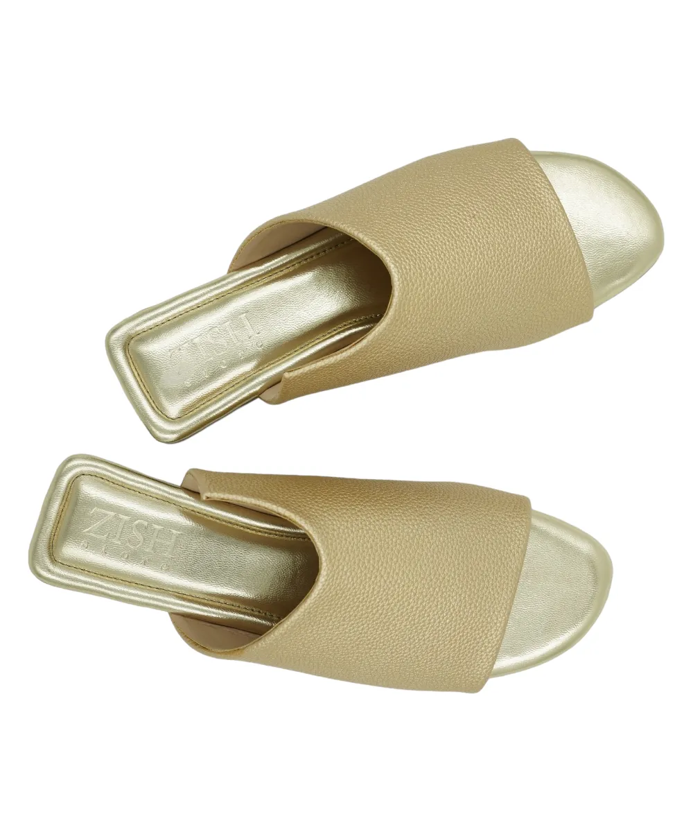 Gold Claire Flats