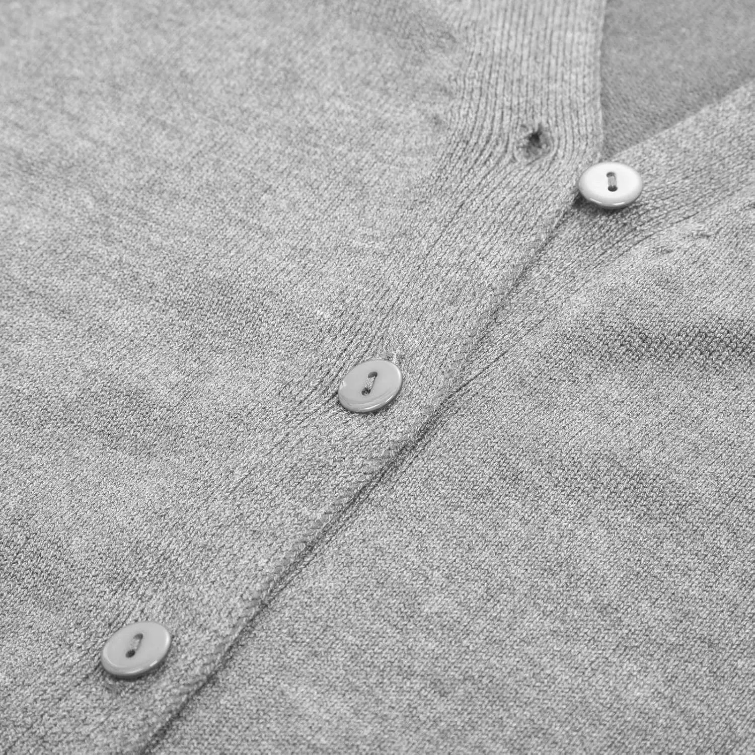 GRACE KARIN Women's Long Sleeve Button Down Vee Neck Classic Sweater Knit Cardigan