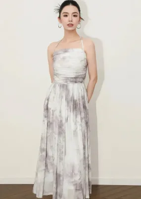 HALTER NECK MARBLE DRESS