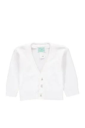 Infant Boy Cardigan - White