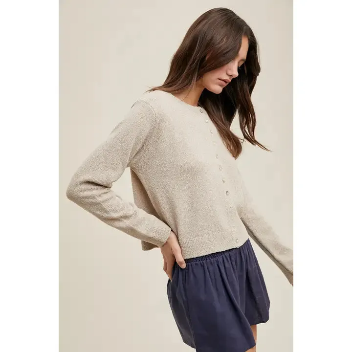 Into The Clouds Cardigan Oatmeal