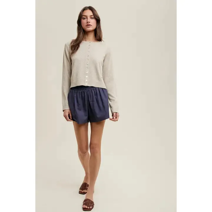 Into The Clouds Cardigan Oatmeal