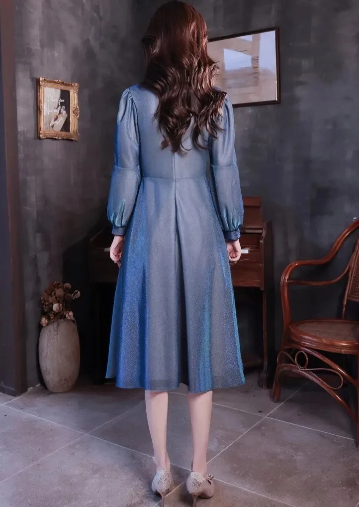 IRREGULAR SHINE MIDI DRESS