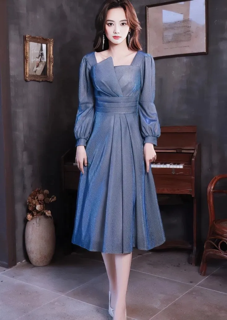 IRREGULAR SHINE MIDI DRESS