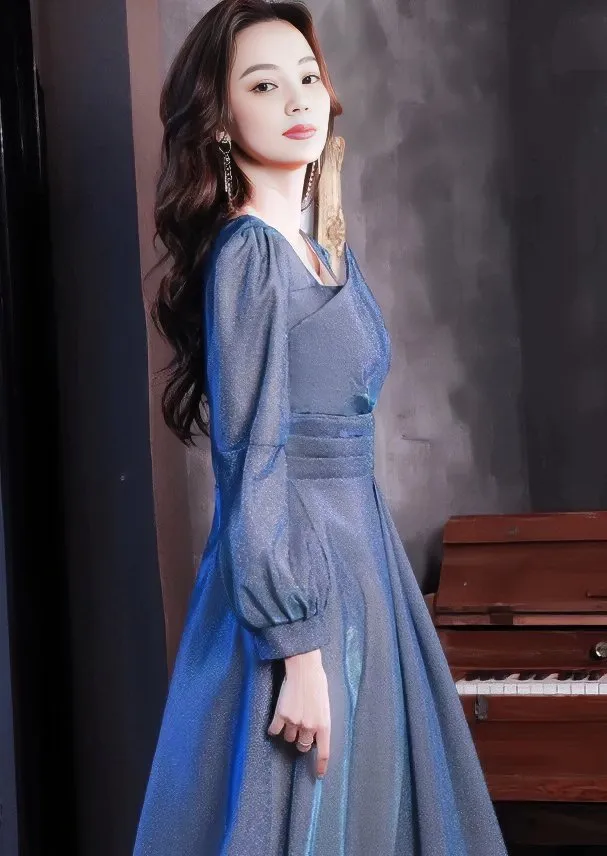 IRREGULAR SHINE MIDI DRESS