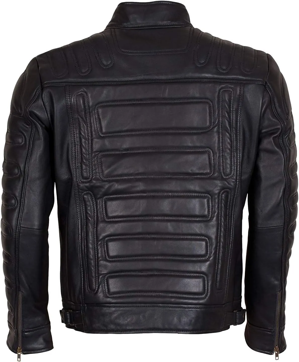 Men’s Black Biker Gaming Jacket – Slim Fit Rider Style Leather Jacket for Motorcycle & Streetwears