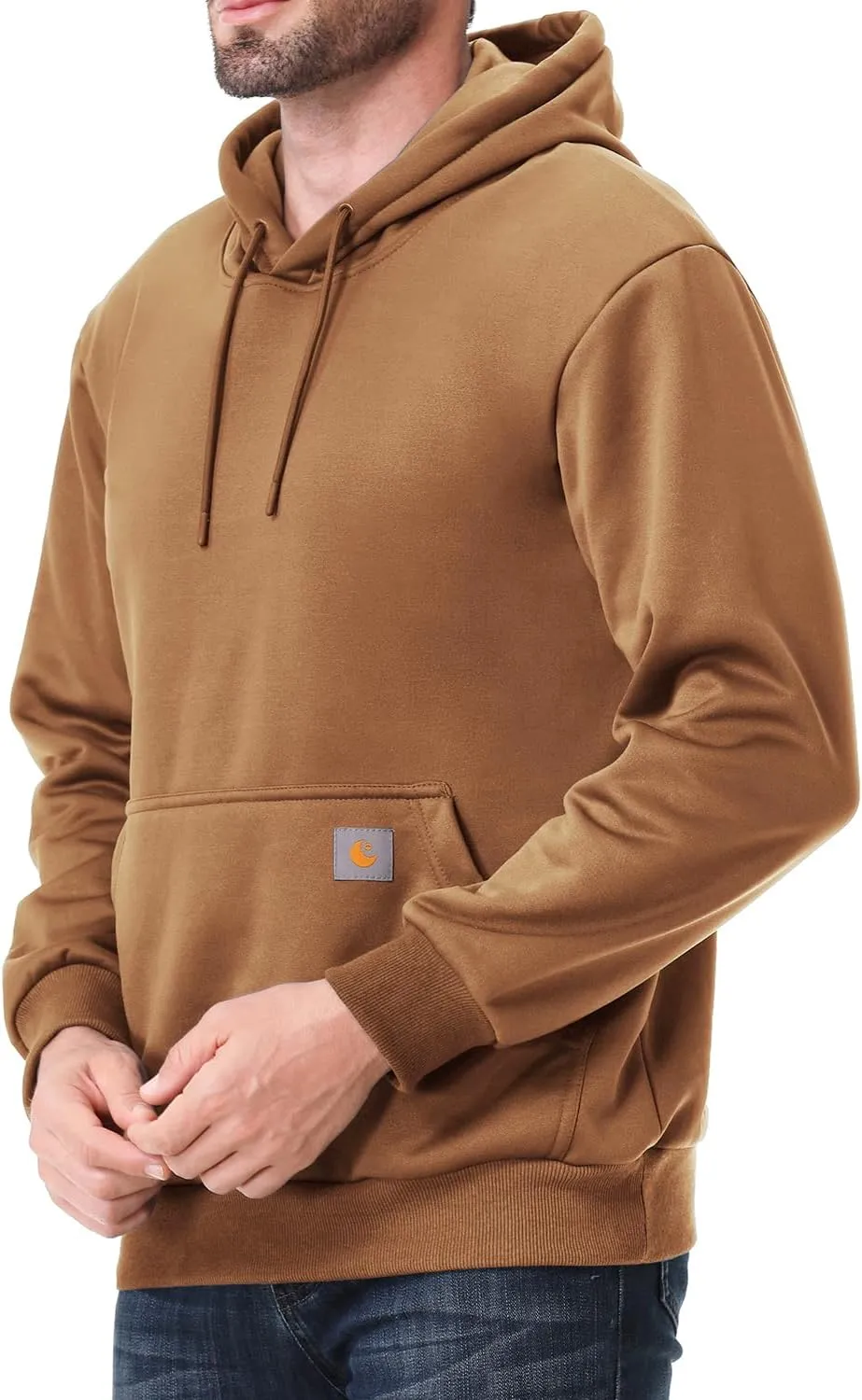 Men's Relaxed Fit Fleece-Lined Pullover Hooded Sweatshirt Comfortable and Soft