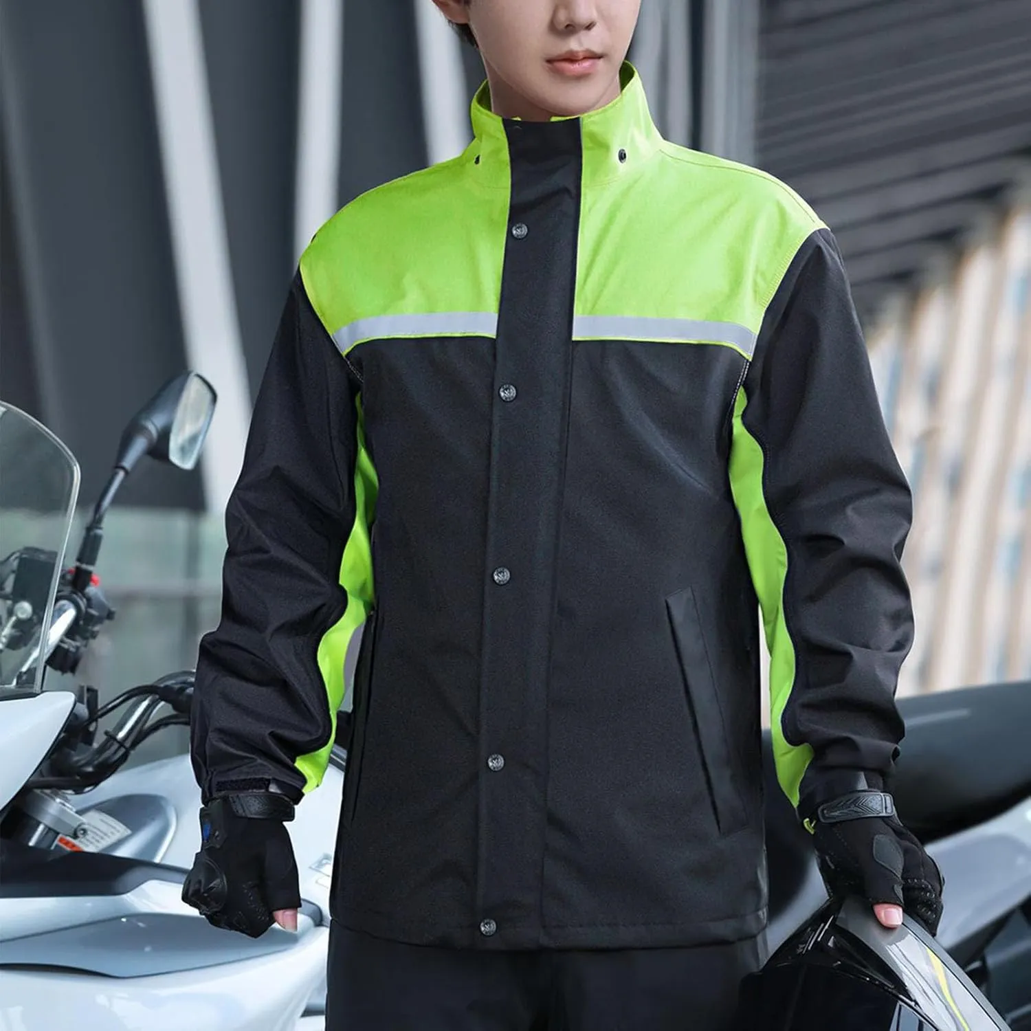 Rain Coat Pants Water Prevent Breathable Portable Raincoat Suit For Electric Bike Cycling