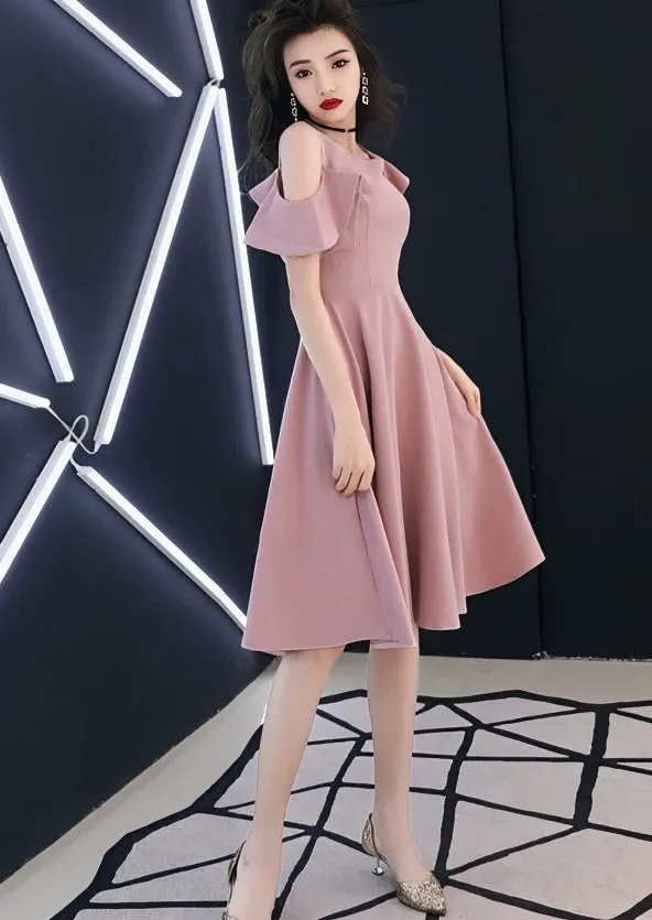 RUFFLE CUT SHOULDER DRESS