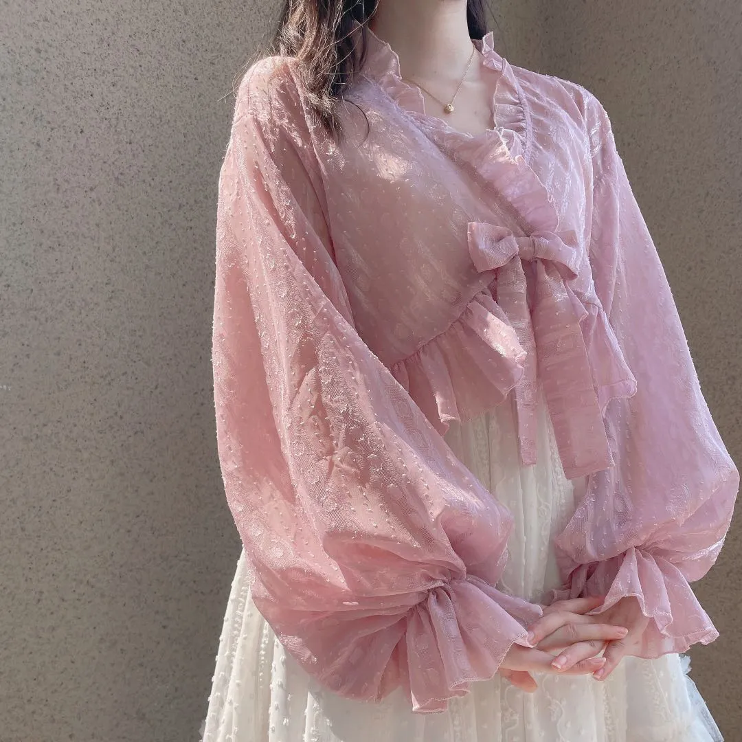 Smoke and Rain Chiffon Cardigan