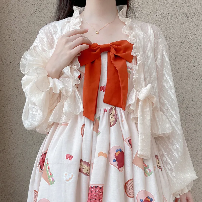 Smoke and Rain Chiffon Cardigan