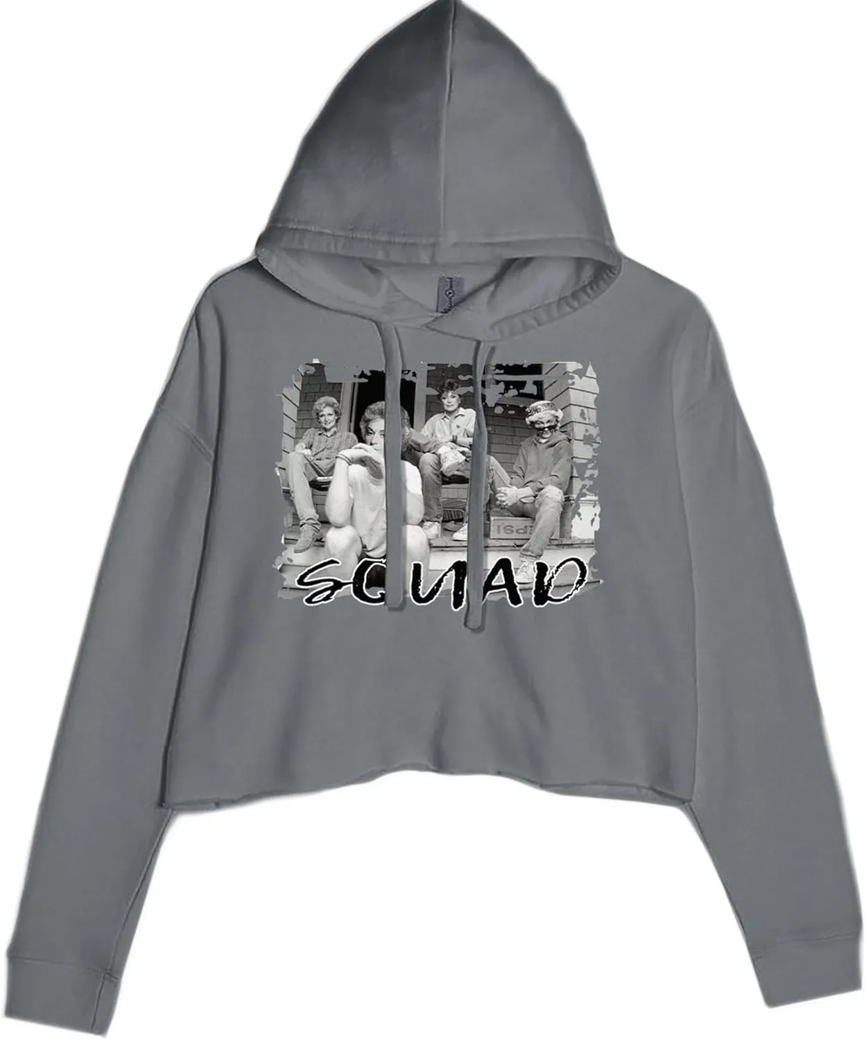 Squad Golden Girls Cropped Fleece Hoodie, Soft & Cozy, Trendy Fit