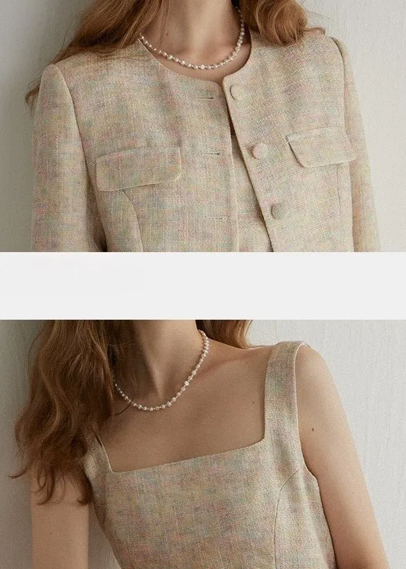 TWEED SHORT JACKET AND DRESS