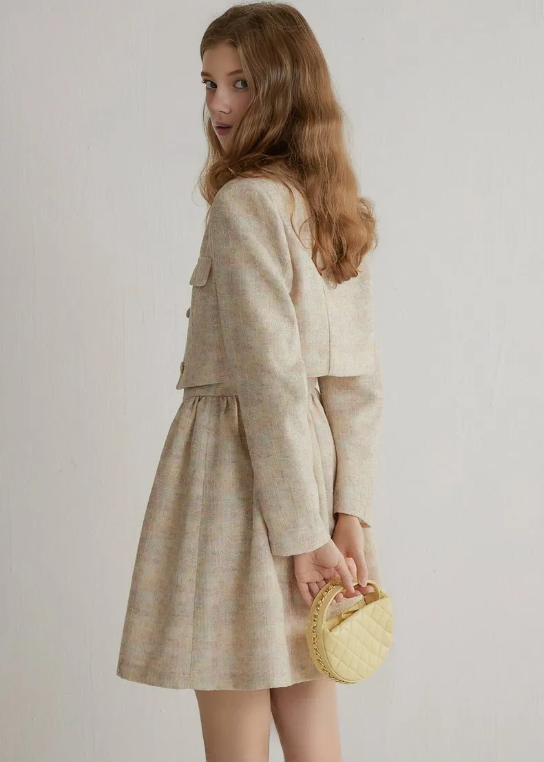 TWEED SHORT JACKET AND DRESS