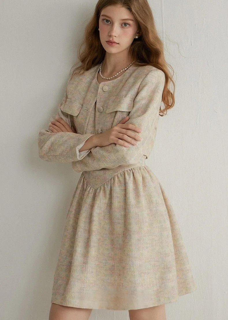 TWEED SHORT JACKET AND DRESS