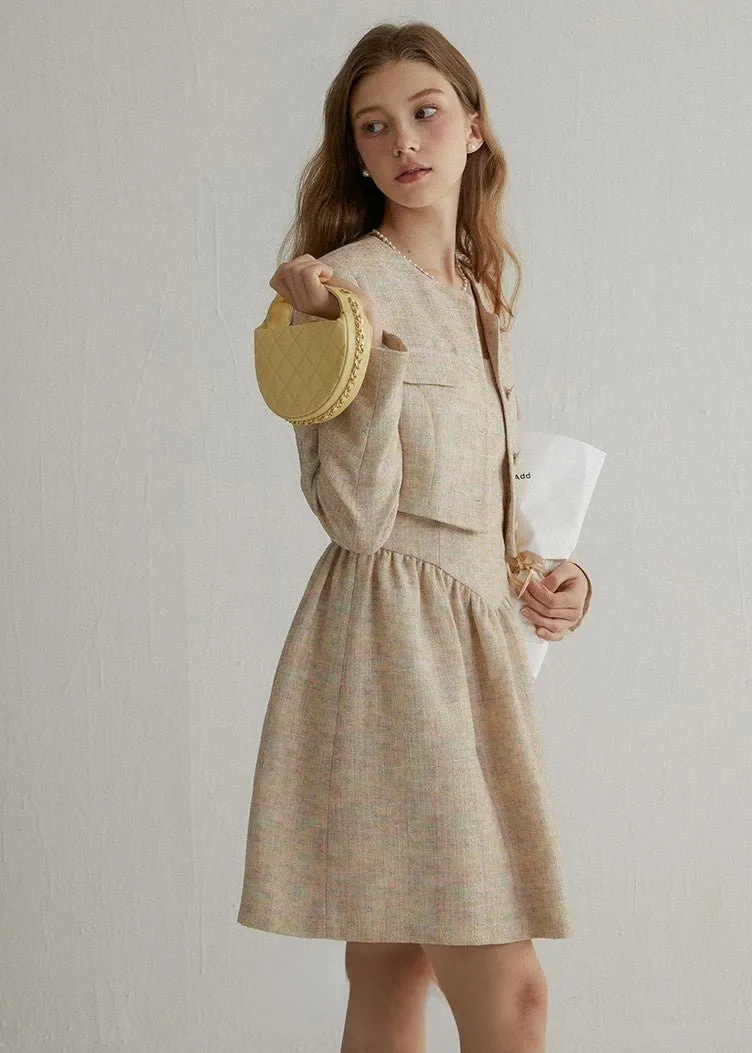 TWEED SHORT JACKET AND DRESS