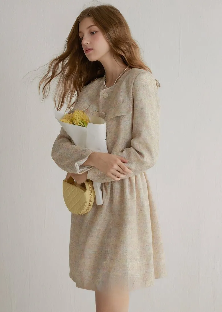 TWEED SHORT JACKET AND DRESS