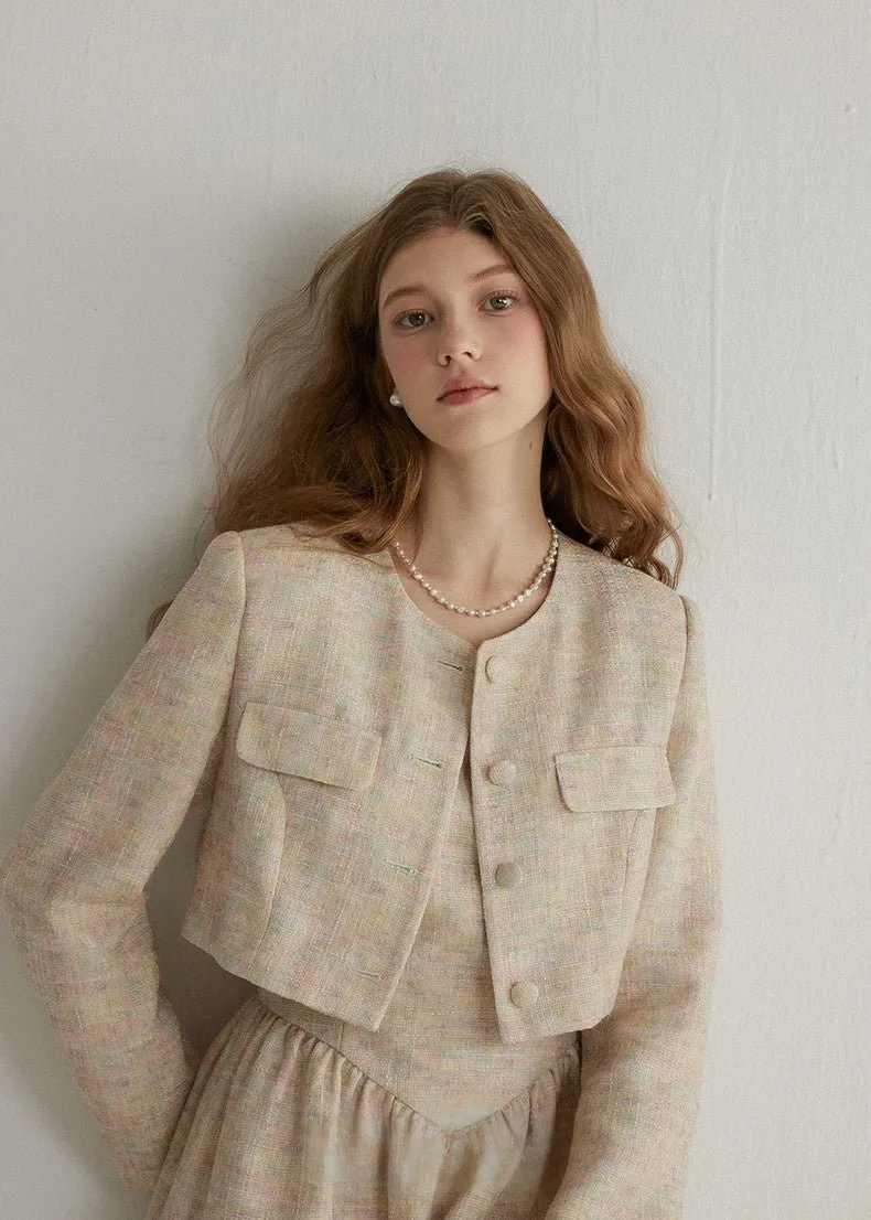 TWEED SHORT JACKET AND DRESS