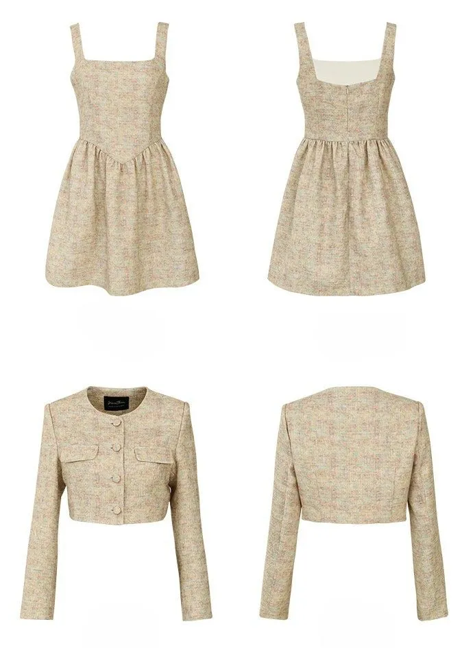 TWEED SHORT JACKET AND DRESS