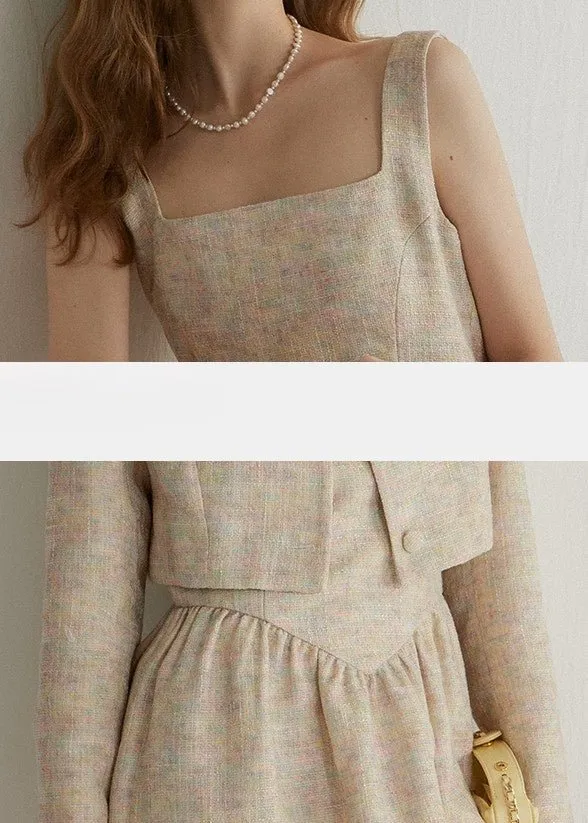 TWEED SHORT JACKET AND DRESS