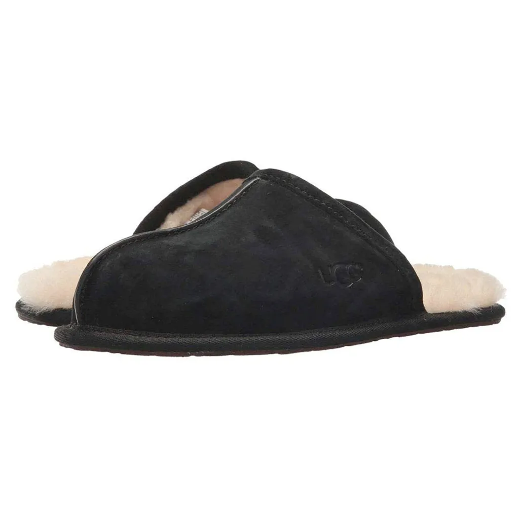 Ugg Scuff Sheepskin Suede Leather Men's Slide Sandals