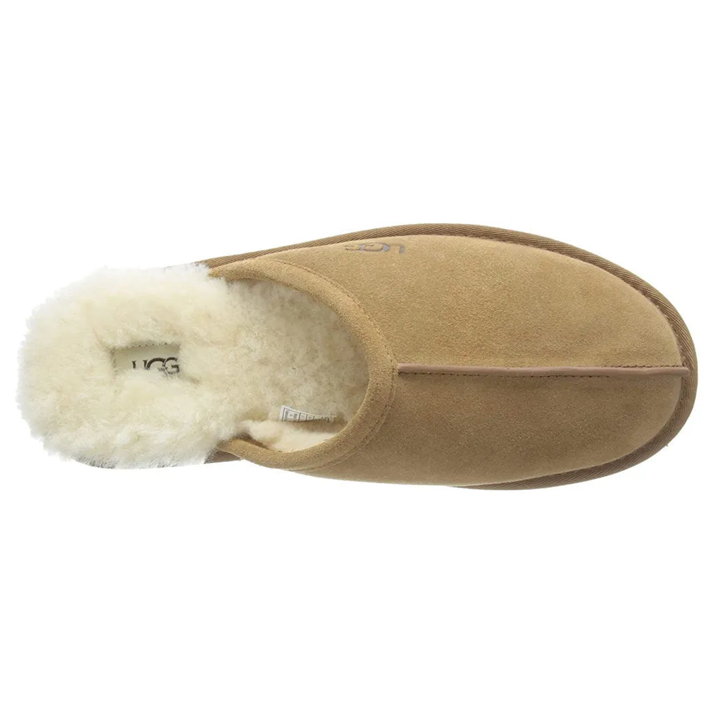 Ugg Scuff Sheepskin Suede Leather Men's Slide Sandals