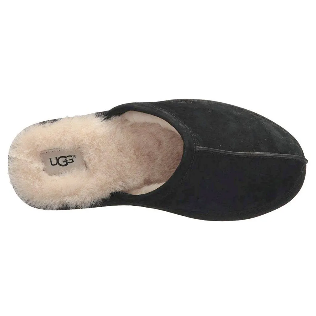 Ugg Scuff Sheepskin Suede Leather Men's Slide Sandals