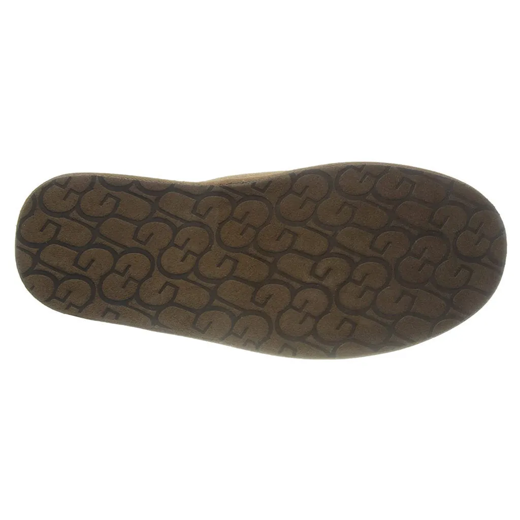 Ugg Scuff Sheepskin Suede Leather Men's Slide Sandals