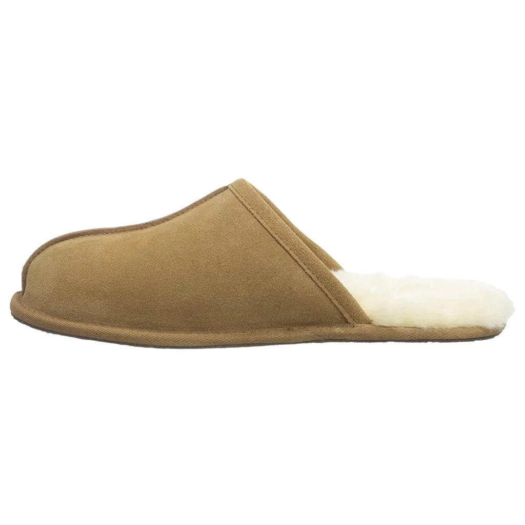 Ugg Scuff Sheepskin Suede Leather Men's Slide Sandals