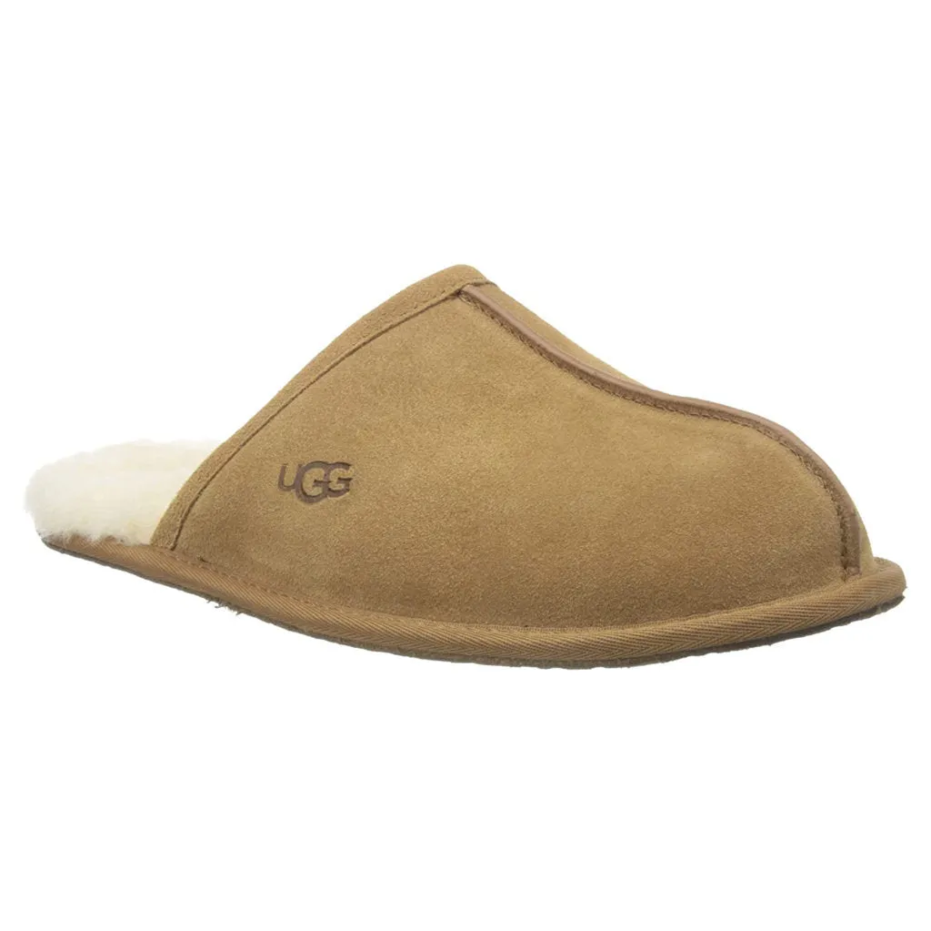 Ugg Scuff Sheepskin Suede Leather Men's Slide Sandals