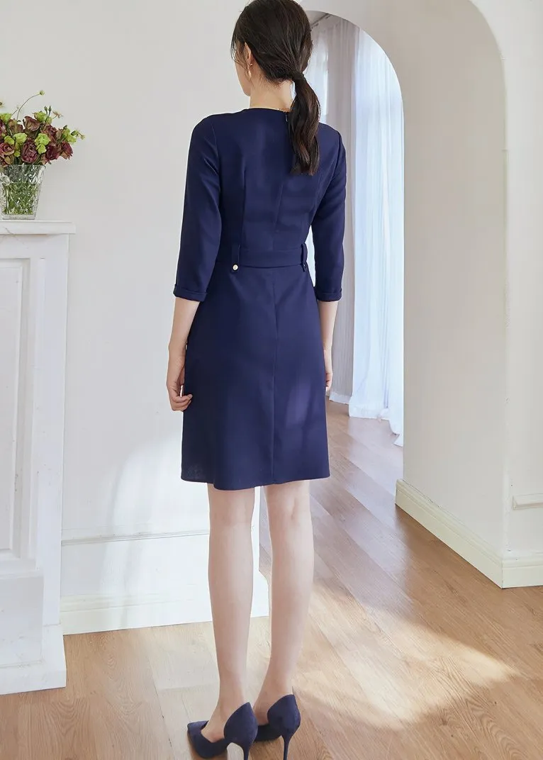 WAIST BELT SLIM DRESS