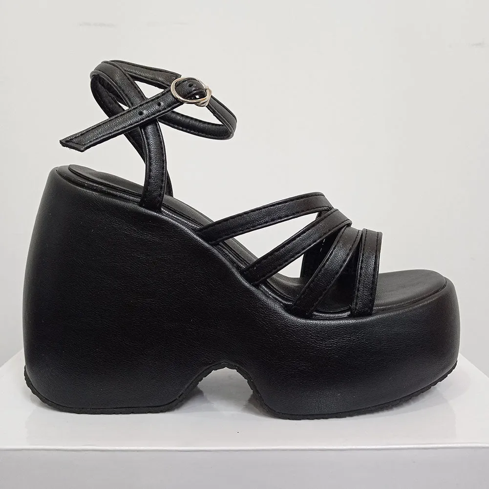Woman Sandals Shoes Wedges High Heeled Comfy Leisure