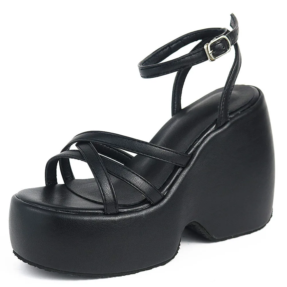Woman Sandals Shoes Wedges High Heeled Comfy Leisure