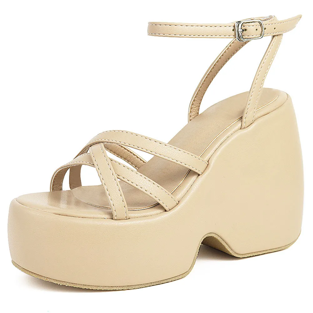 Woman Sandals Shoes Wedges High Heeled Comfy Leisure
